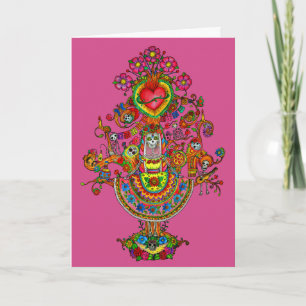 Tarjeta de felicitación Dia de Muertos