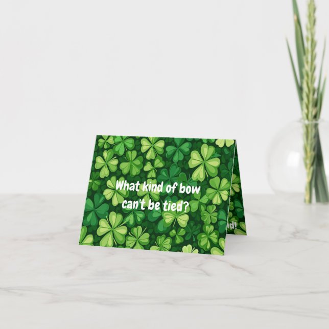 Tarjeta de felicitación "Día de San Patricio" (Anverso)