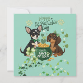 Tarjeta de felicitación "Día de San Patricio "Pata