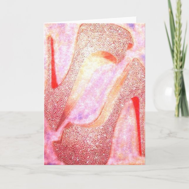 Tarjeta de felicitación Diamond Heels (Anverso)