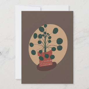 Tarjeta de felicitación dibujada a mano de la plan