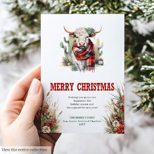 Tarjeta de felicitación digital de Navidad con est