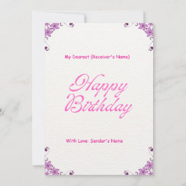 Tarjeta de felicitación digital de Personalizable 