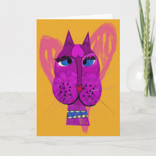 Tarjeta de felicitación Diva Kitty