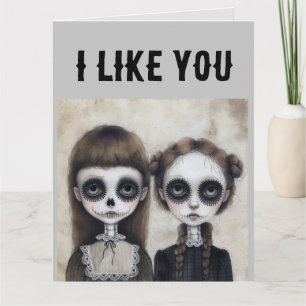 Tarjeta de felicitación divertida de amistad de ch