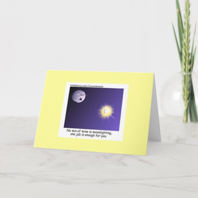 Tarjeta de Felicitación Divertida de Astronomía Tr (Anverso)