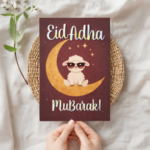 Tarjeta de felicitación divertida de Eid Al Adha M
