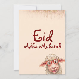 Tarjeta de Felicitación Divertida de Eid Al Adha M