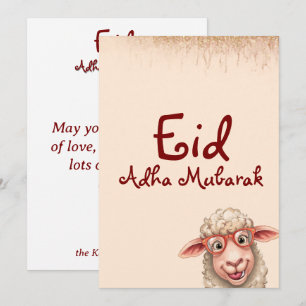 Tarjeta de Felicitación Divertida de Eid Al Adha M