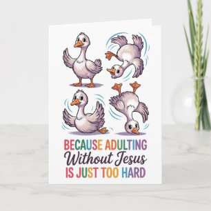 Tarjeta de Felicitación Divertida de Fe Cristiana