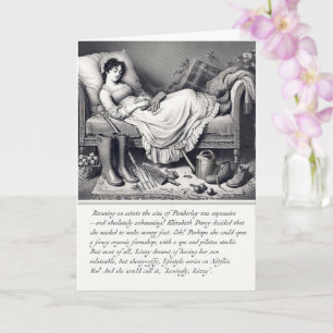 Tarjeta de felicitación divertida de Jane Austen O
