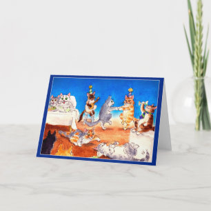 Tarjeta de felicitación divertida de la fiesta de