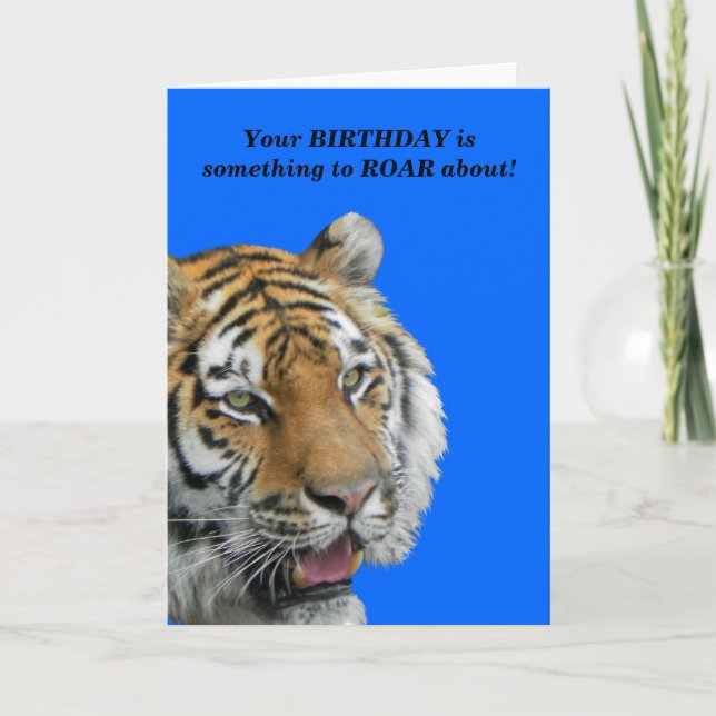 Tarjeta de felicitación divertida del cumpleaños (Anverso)