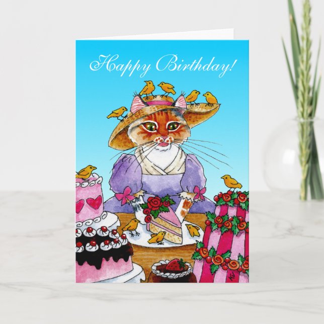 Tarjeta de felicitación divertida del cumpleaños (Anverso)