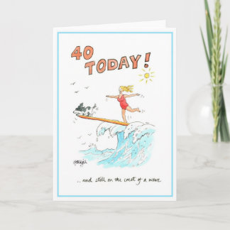 Tarjeta de felicitación divertida del dibujo