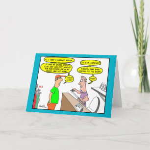 Tarjeta de felicitación divertida del golf