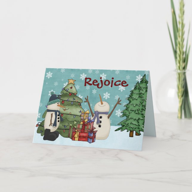 Tarjeta de felicitación divertida del navidad del (Anverso)