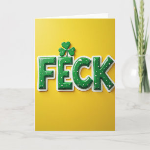 Tarjeta de Felicitación Divertida Irlandesa