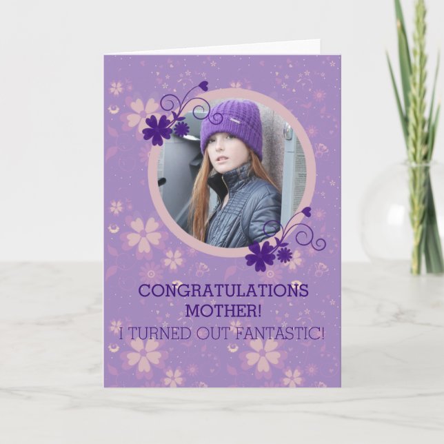 Tarjeta de felicitación divertida para el Día de l (Anverso)