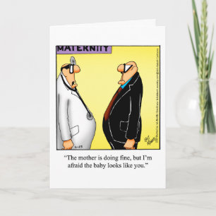 Tarjeta de Felicitación Divertida para Papá con Hu