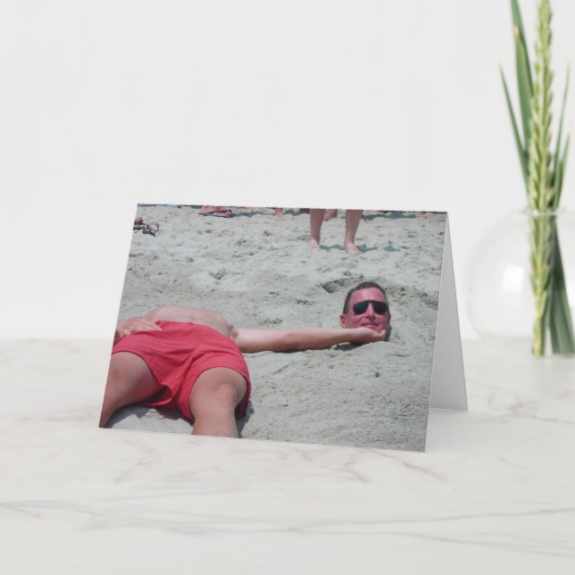 Tarjeta de felicitación divertida principal de las (Anverso)