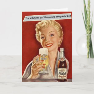 Tarjeta de felicitación divertida vintage - La úni
