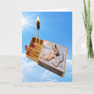 Tarjeta de felicitación divina del partido