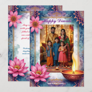 Tarjeta de felicitación Diwali de Lotus Lounge