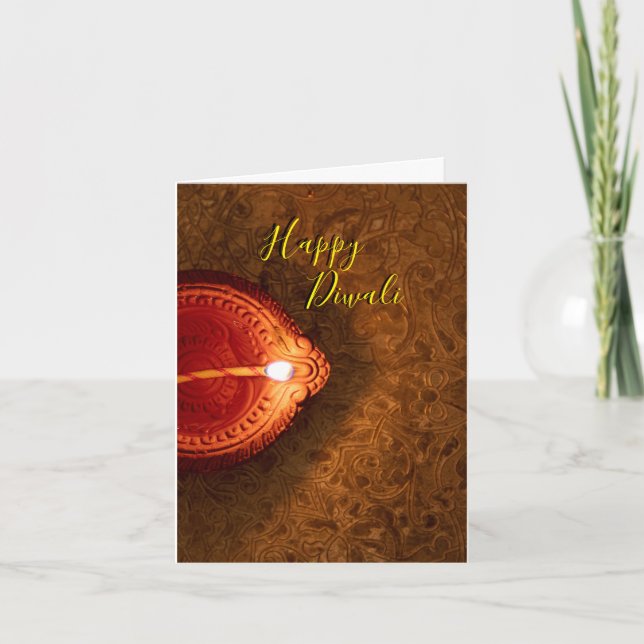 tarjeta de felicitación Diwali personalizada (Anverso)