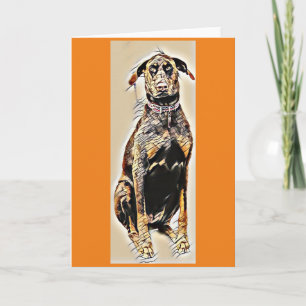 Tarjeta de felicitación Doberman