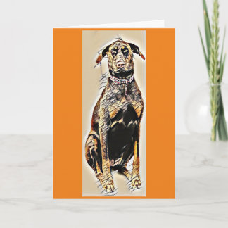 Tarjeta de felicitación Doberman