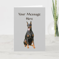 Tarjeta de felicitación Doberman Pinscher