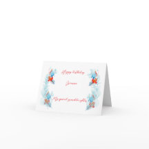 Tarjeta de felicitación doblada 