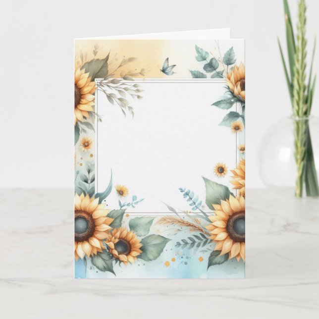 Tarjeta de felicitación doblada (Anverso)