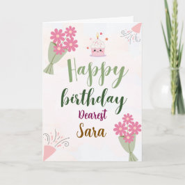 Tarjeta de felicitación doblada