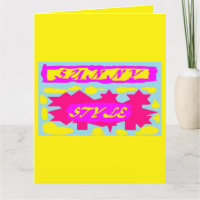 Tarjeta de felicitación doblada
