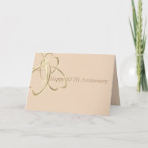 Tarjeta de felicitación doblada : 50 aniversario