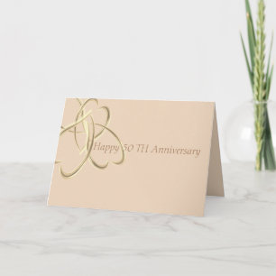 Tarjeta de felicitación doblada : 50 aniversario