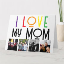 tarjeta de felicitación doblada amor mamá madre