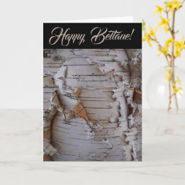 Tarjeta de felicitación doblada con anillo de fueg