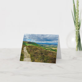 Tarjeta de felicitación doblada con foto de Yorksh