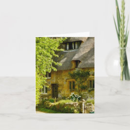 Tarjeta de felicitación doblada con motivo de Ingl