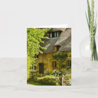 Tarjeta de felicitación doblada con motivo de Ingl