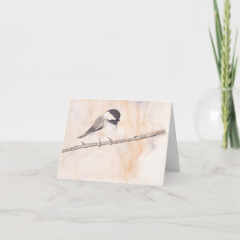 Tarjeta de felicitación doblada con obras de arte 