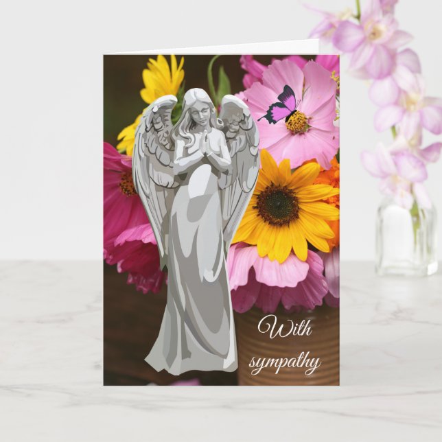 Tarjeta de Felicitación Doblada con Sincronía (Orquídea)