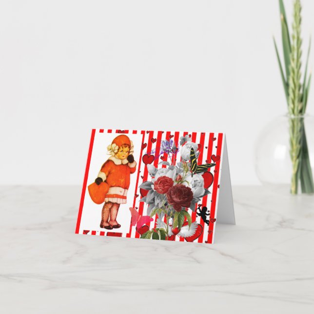 Tarjeta de felicitación doblada de arte original p (Anverso)