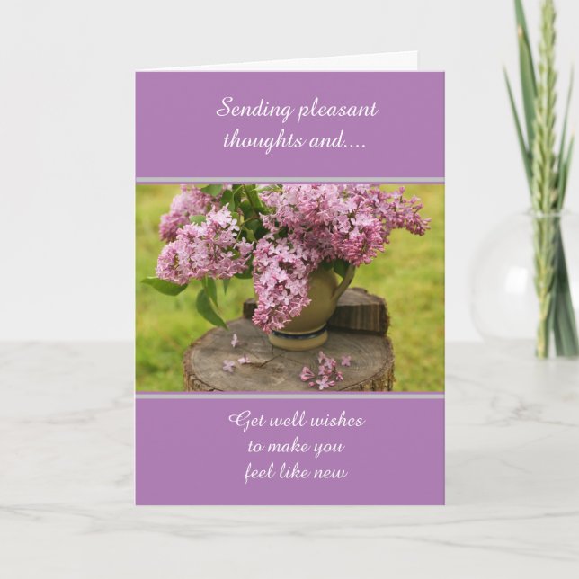 Tarjeta de felicitación doblada de buenos deseos (Anverso)