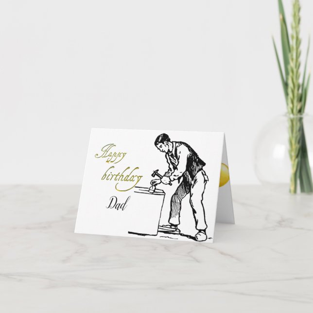 Tarjeta de felicitación doblada de cumpleaños del  (Anverso)