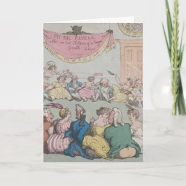 Tarjeta de felicitación doblada de fiesta