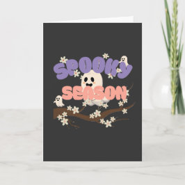 Tarjeta de Felicitación Doblada de Halloween Espel
